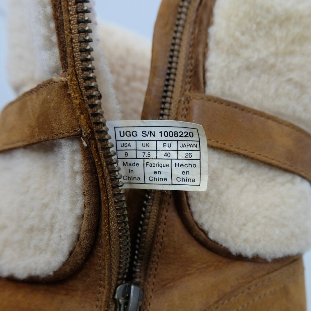 UGG~Women Blayre II Shearling Genuine Cuff Suede Boots 1008220 - Chestnut Size 9 - Picture 6 of 7